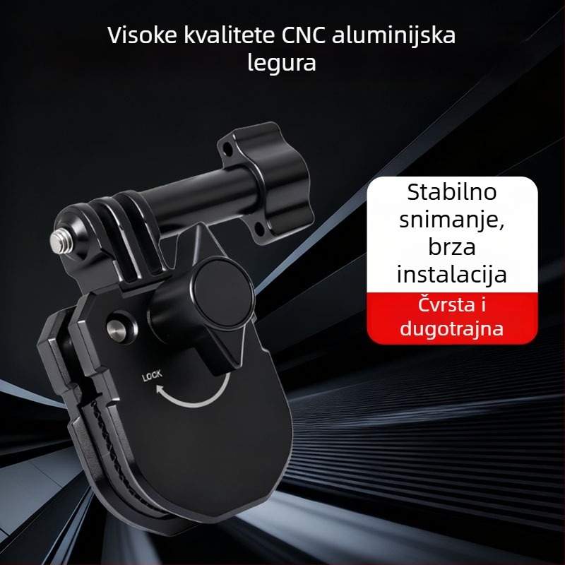 Klip za vjetrobransko staklo motocikla, aluminijska legura, model A29s, za univerzalne akcijske kamere