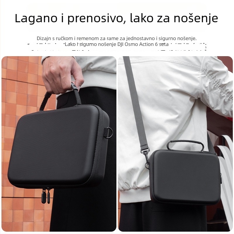 Torba za pohranu DJI Action6, EVA kućište, kompatibilna s Action6 i Action5Pro/4/3 serijom, mogućnost tiskanja loga