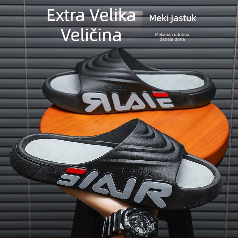 Muške flip–flop sandale za ljeto i vanjsku upotrebu, PVC gornji dio i PVC potplat, casual stil, potplat injekcijski oblikovan, proljeće 2024