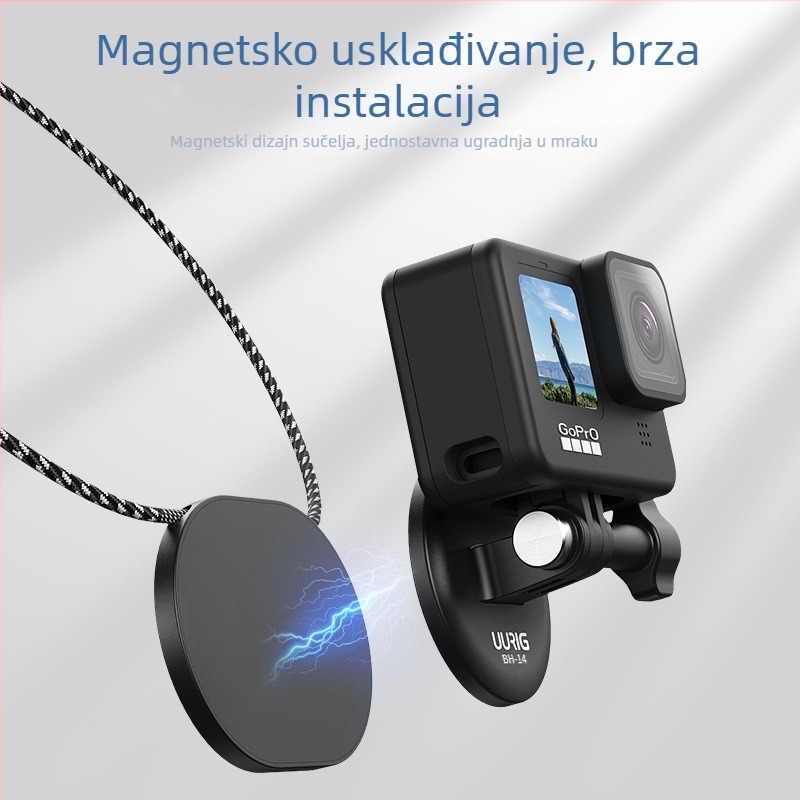 BH-14 Magnetski nosač za vrat za Insta360 Ace Pro, plastična konstrukcija; uključuje magnetsku potporu i kutiju; Nakonprodajna podrška: tri garancije