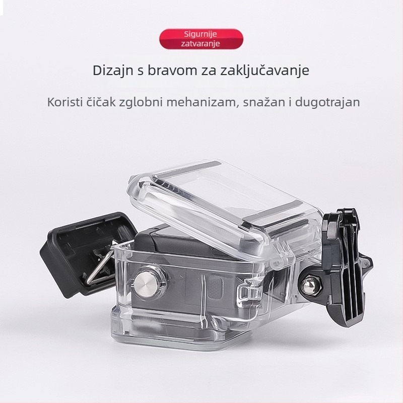 Vodootporno kućište za Insta360 ACE Pro/ACE Pro2 – optičko staklo + PC + nehrđajući čelik; prilagodljivi logo