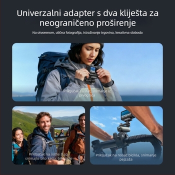 Magnetska baza za brzo oslobađanje za DJI Action 6 (Materijali: najlon, vlakna stakla, aluminijski spoj, magnet, silikon; Uključuje: baza za brzo oslobađanje, šraf za zaključavanje)