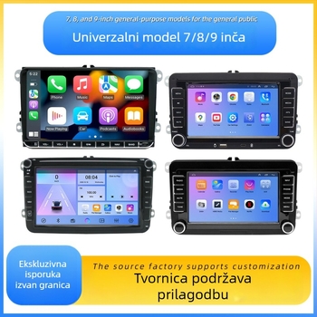 Univerzalni zaslon za navigaciju automobila, 12V napajanje, ukupno 180W, DVD navigacija, prikaz stražnje kamere