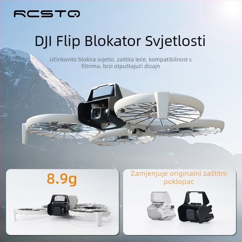 RCSTQ 1482700 Plastični poklopac objektiva za DJI Flip — dvostruka namjena, neodvojivi UAV dodatak