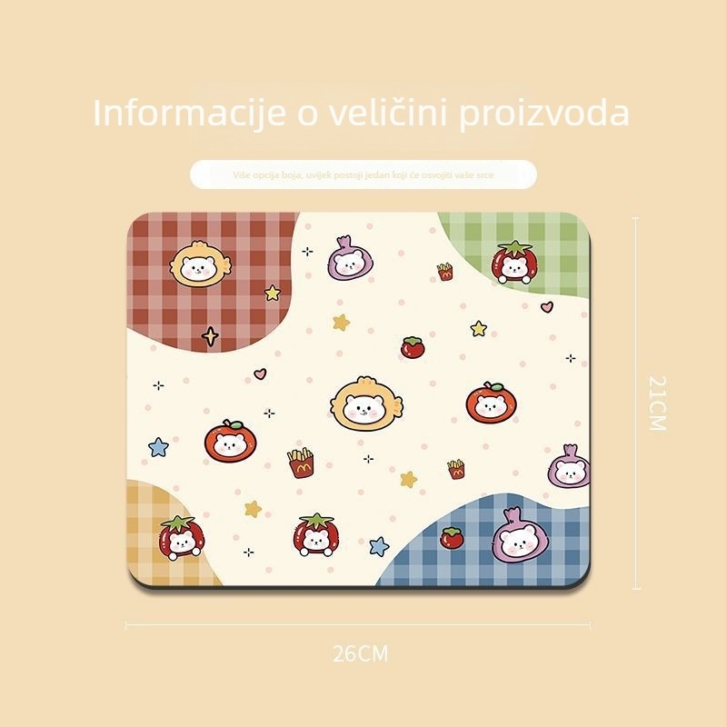 Stolna podloga od prirodnog kaučuka, protuklizna, otisak toplinskim prijenosom, mogućnost otiska logotipa