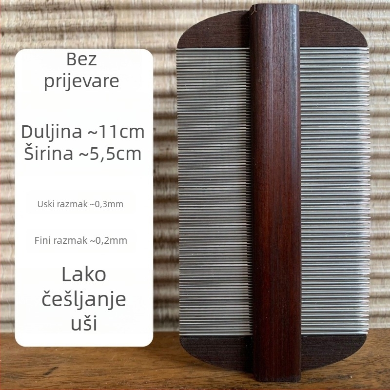 Četka s iglicama za uši i perut – drveni bambusov tijelo, iglice od nehrđajućeg čelika • Materijal: Nehrđajući čelik • Marka: Unique Item • Kategorija: Njega dlake • Uvoz: Ne