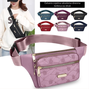 Torba za prsa od Oxford platna, gradski stil, zatvarač, džep za dokumente, ljeto 2025