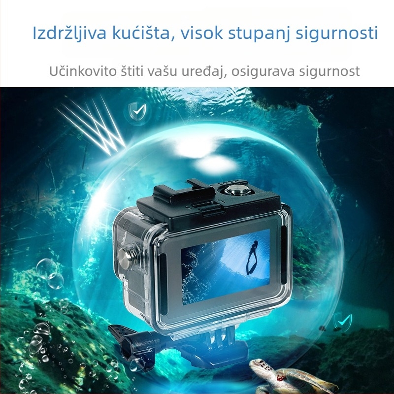 Vodootporno stražnje kućište sa dodirnim zaslonom za DJI Osmo Action 4/Action 3, model 2036, visoko proziran otporni PC (Bayer 2805)