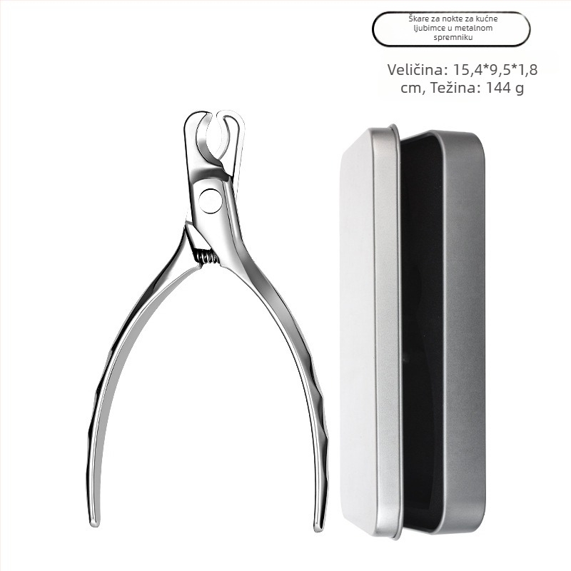 Set kliješta za nokte psa od nehrđajućeg čelika, 100 kom., ovlaštena privatna marka