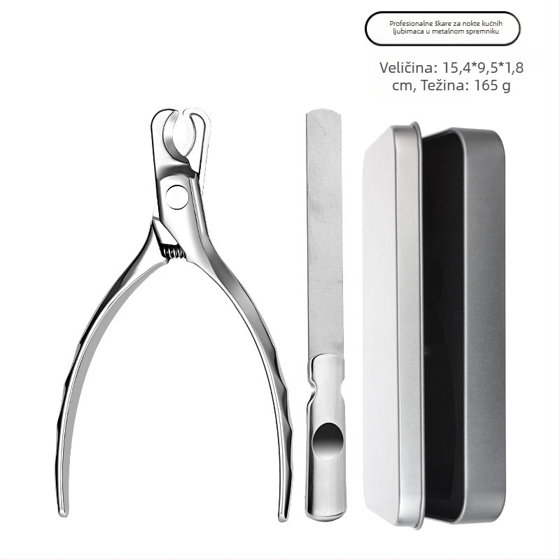 Set kliješta za nokte psa od nehrđajućeg čelika, 100 kom., ovlaštena privatna marka