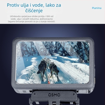 Set zaštitnog stakla zaslona za DJI Osmo Action 6 – Kaljeno staklo za prednji zaslon, stražnji zaslon i leću (kompatibilno s Action6/6Pro)