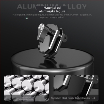 Klip vjetrobranskog motocikla Wesport Al46c, aluminijska legura, opća namjena, mogućnost otiska logotipa