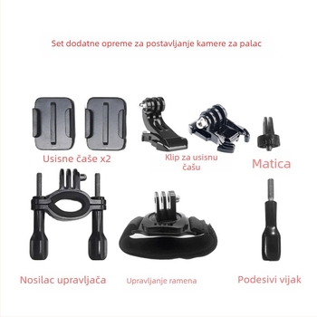 Set dodatne opreme za palčevu kameru za biciklizam i vlog – Model A-1503; Ovlaštena privatna marka; Nacionalno jamstvo