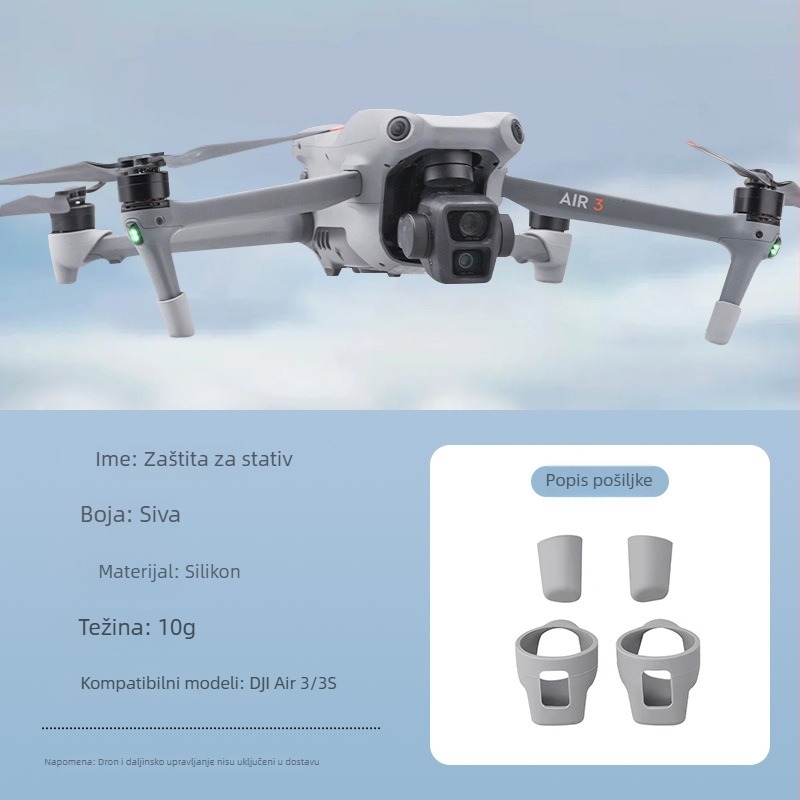 Zaštitne podloške za noge DJI Air3/3S, zaštita od prašine i ogrebotina, otporan dodatak za noge