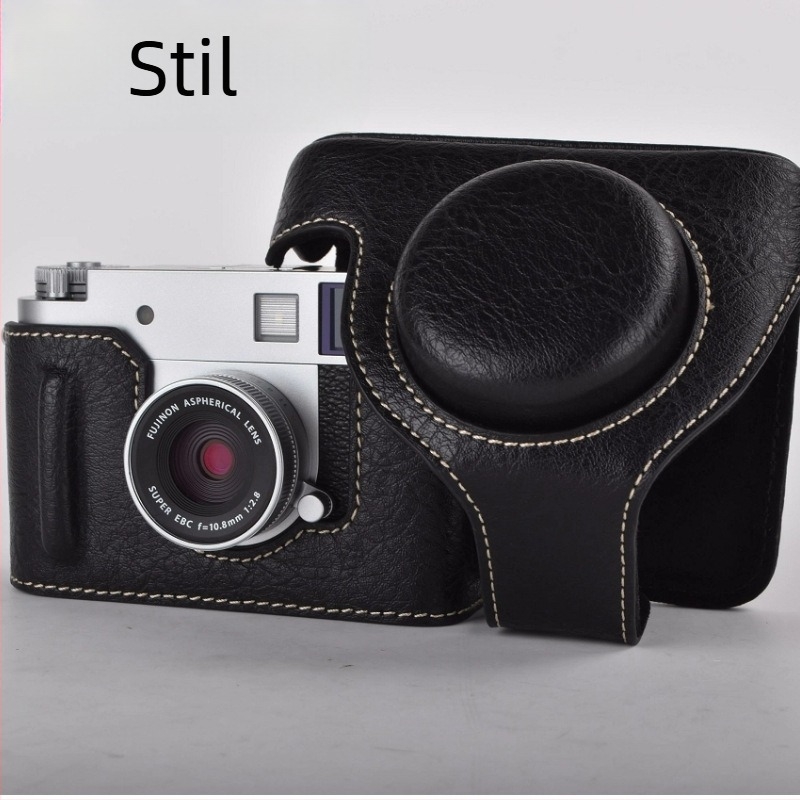 Fuji X-Half torba za kameru s PU kožnom bazom protiv ogrebotina, potpuno pokriće, vrećica za pohranu dodatne opreme za fotoaparat