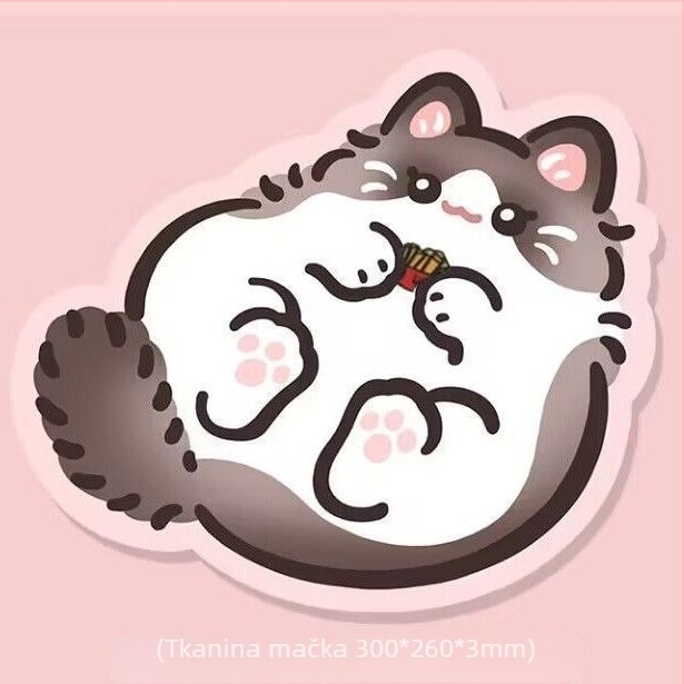 Podloga za miš MP-141 s podrškom za zapešće, gumena površina, jednostrana ispisa, mogućnost prilagodbe