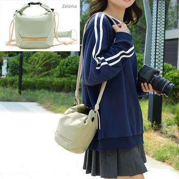Torba za fotoaparat preko ramena i crossbody za SLR i mirrorless, vodootporni najlon, unisex, gradski minimalistički stil.