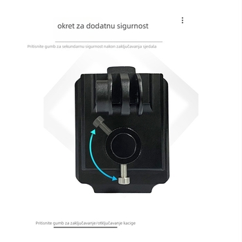 Držač kacige s brzim otpuštanjem, aluminijska legura, za GoPro 13/12/11 i druge akcijske kamere