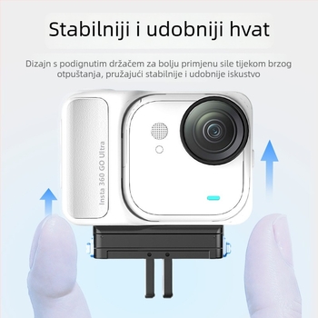 Magnetična baza za Insta360 GO Ultar - aluminijska legura + dvokarni magnetski adapter - kompatibilno GO Ultar