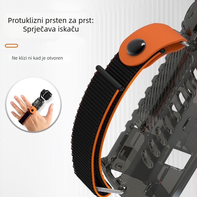 RCSTQ Zaštitni poklop objektiva za DJI Pocket 3 s anti-kliznim i anti-izgubljavanjem tigarskog remena, materijal: PC plastika + teleća koža