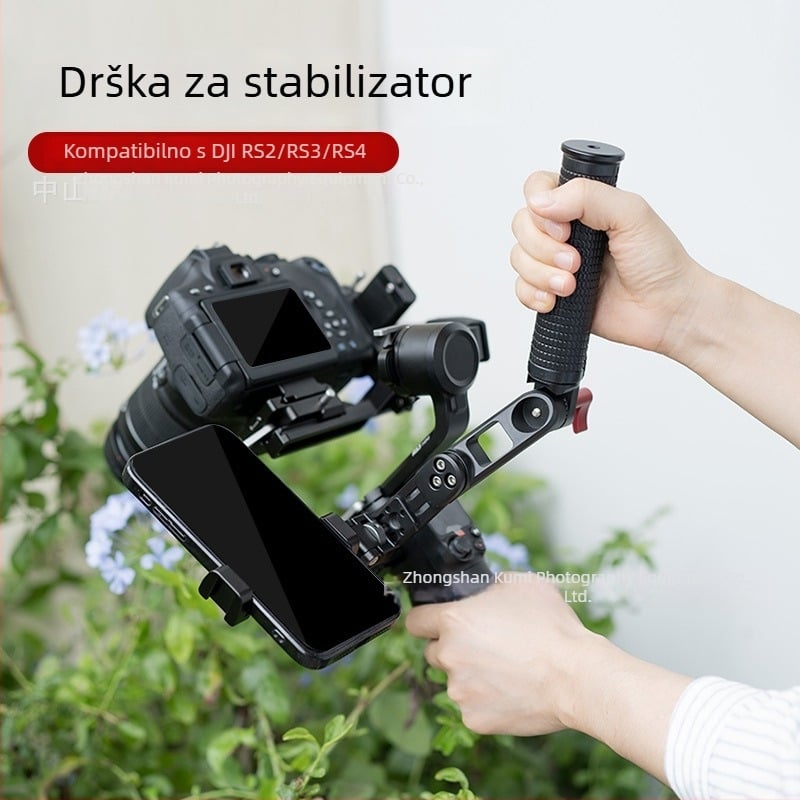 Pot ručica za stabilizator DJI RS2/RS3, aluminijska legura, prilagodljiva, višestruka funkcija