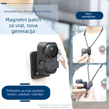 kipye Magnetni prošireni kaiš za DJI Nano akcijsku kameru — plast + magnet, skrivena baza brzog otpuštanja