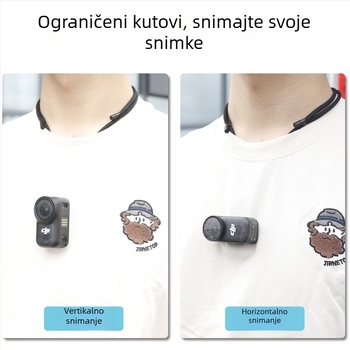 kipye Magnetni prošireni kaiš za DJI Nano akcijsku kameru — plast + magnet, skrivena baza brzog otpuštanja