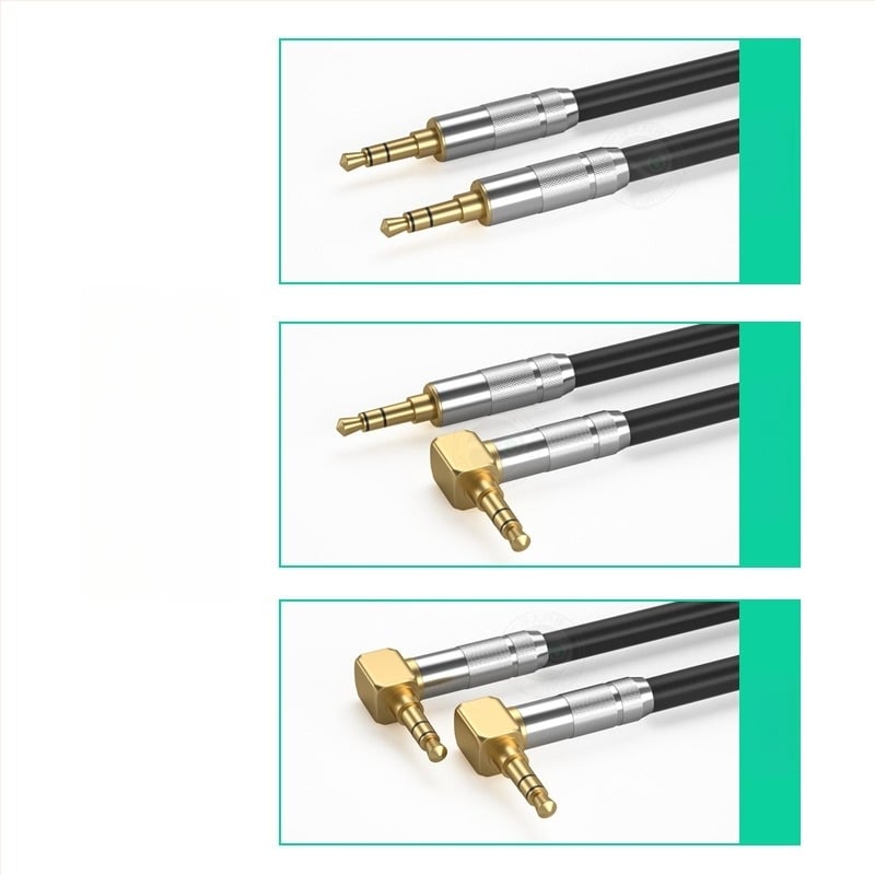3,5 mm muško‑muški audio kabel, bakar bez kisika, zlatno obloženo, AUX za MP3 i automobilski audio sustav