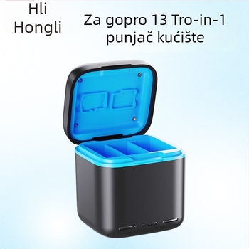 Kutija za punjenje za GoPro Hero 13 dodaci – ABS kućište, Hongli, brzo punjenje, spremište baterija