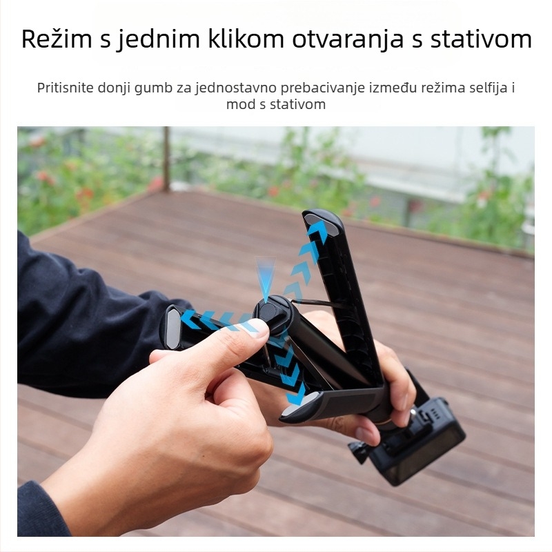 Selfie štap za kameru za akciju, aluminijska legura, teleskopski, moguć tiskanje loga, uključuje torbu