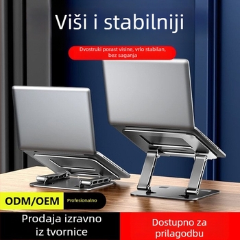 Rexon LS658 sklopivi držač za prijenosno računalo s podizanjem i hlađenjem, dvostruka radna ploha