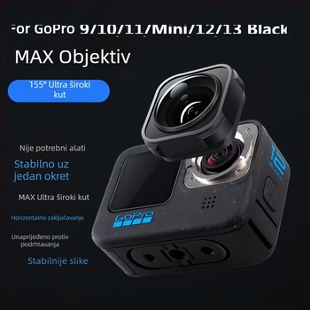 Fu Tae-Hiro širokokutni objektiv za GoPro 9/10/11/MINI/12/13 — optičko staklo, prilagodljiv logotip, kompatibilan s GoPro