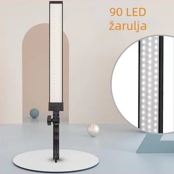 Prijenosna rasvjeta za fotografiju s nosačem za livestream i fotografiranje (220V, 3500K topla bijela, reguliranje svjetline, prilagodljiva jačina svjetla)