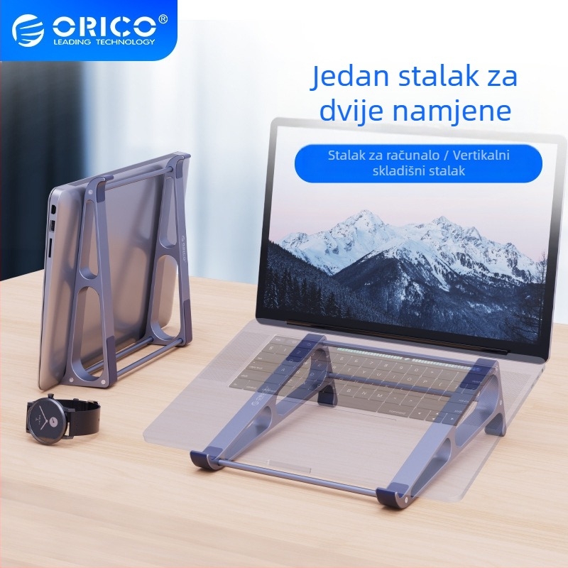 Orico MA-13 Držač za laptop – sklopivi, aluminijska legura, vertikalna podrška, hlađenje
