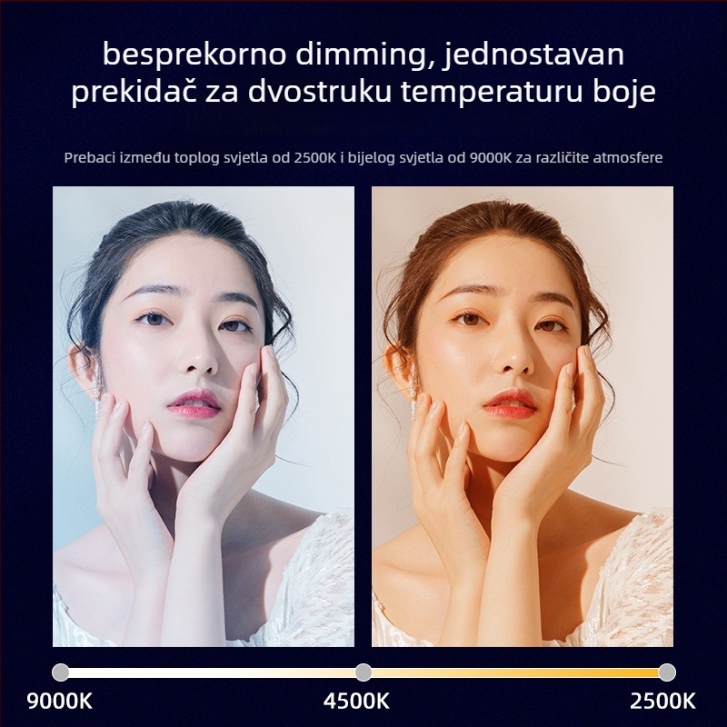 W200 LED dopunsko svjetlo za fotografiju, prijenosno ručno, 8W, 3.7V, ugrađena baterija