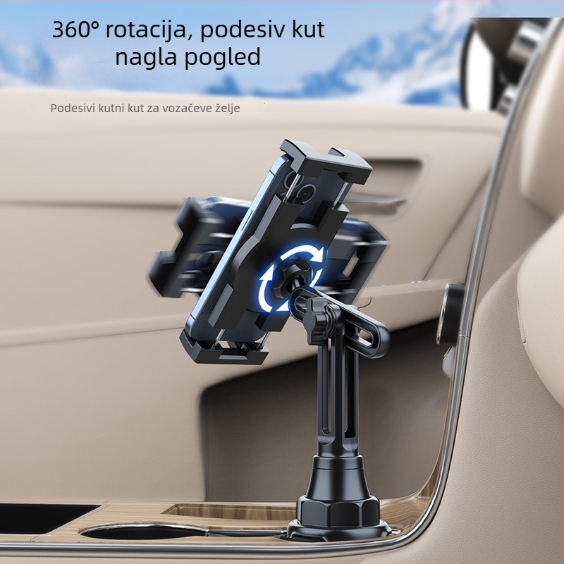 Rotirajući držač za automobil za tablet i telefon, univerzalni