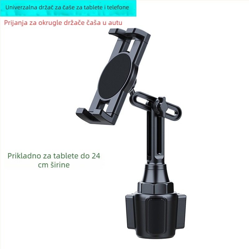 Rotirajući držač za automobil za tablet i telefon, univerzalni