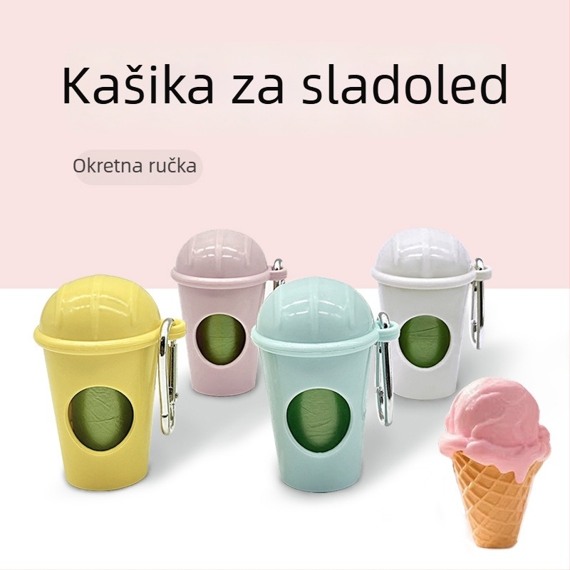 Dispenzer za vrećice za kućne ljubimce s kutijom za skladištenje, prijenosno za izlete; Materijal: Plastika; Podrijetlo: Zhejiang; Uvoz: Ne