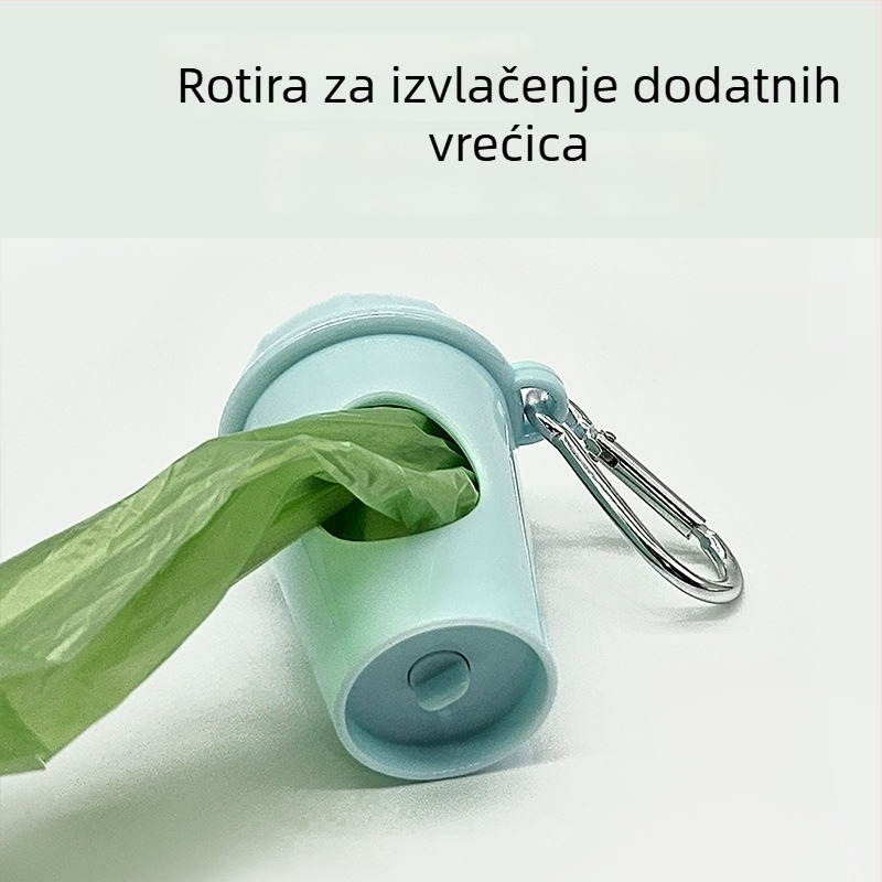 Dispenzer za vrećice za kućne ljubimce s kutijom za skladištenje, prijenosno za izlete; Materijal: Plastika; Podrijetlo: Zhejiang; Uvoz: Ne