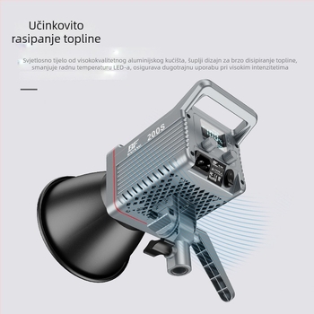 BF-200S studijska rasvjeta za fotografiju, 200W, 2700-6500K, neprekidno podešavanje jačine od 0 do 100%, AC100-240V