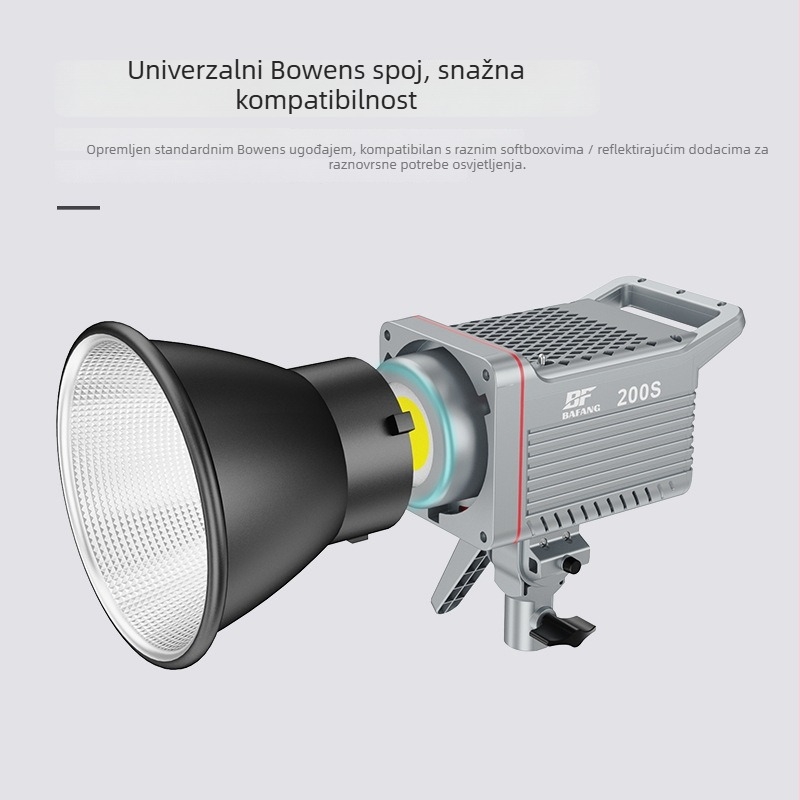 BF-200S studijska rasvjeta za fotografiju, 200W, 2700-6500K, neprekidno podešavanje jačine od 0 do 100%, AC100-240V