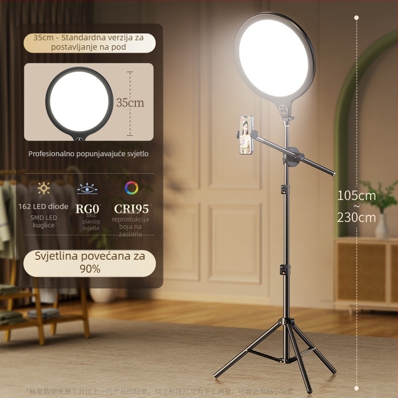 LED rasvjeta za desktopni live streaming – tri temperaturne boje, DC 5V, ≤10W, prilagodljivo