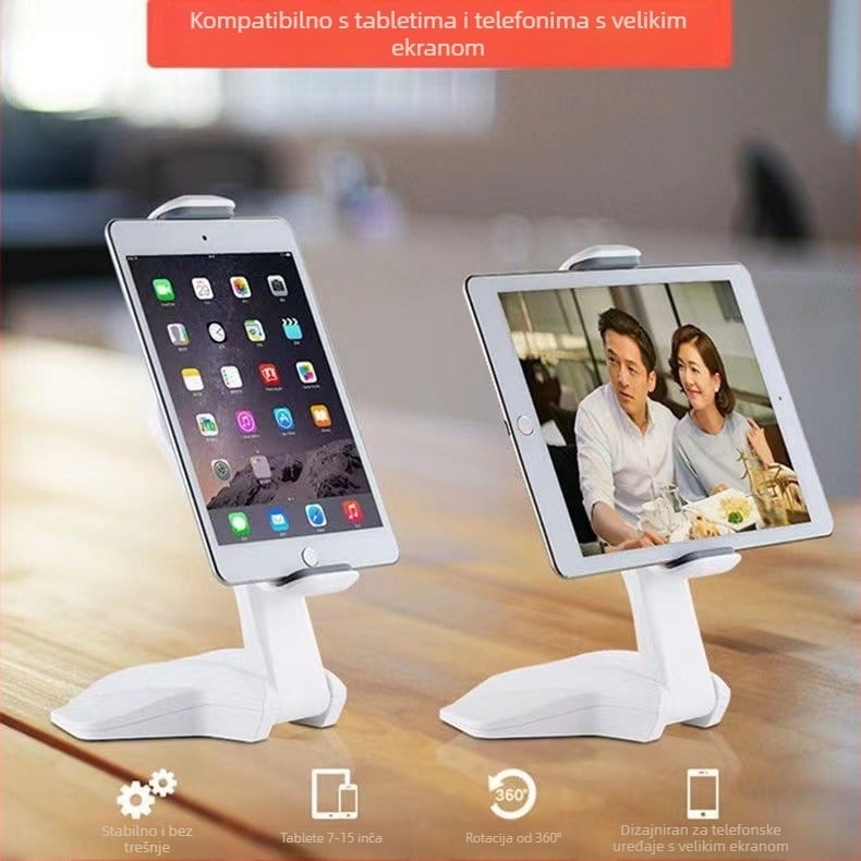 Držač za tablet – sklopivi, rotirajući stolni držač za iPad 2/3/4 i iPad mini, model W9, 226 g, izdanje 2021