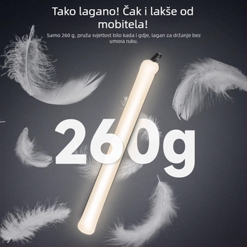 Prijenosno svjetlo za fotografiju (E27, 21W, 6500K, podesiva jačina svjetla, ugrađena baterija)