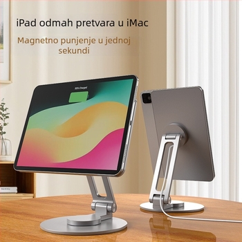 Držač za iPad Pro s magnetskim priključkom za punjenje, preklopni okretni držač za tablet