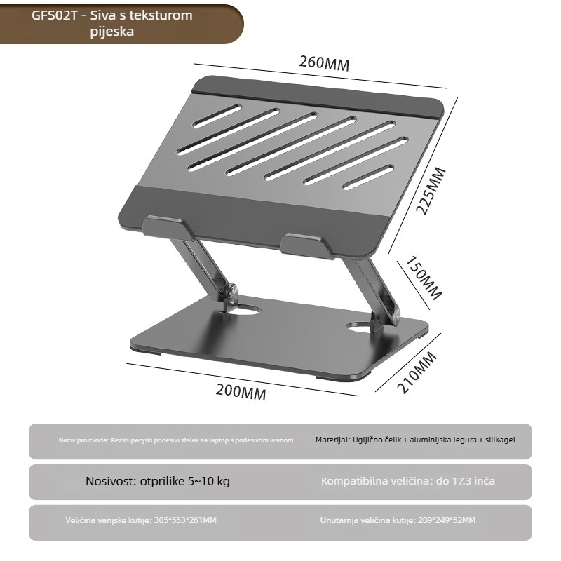 GFS02 Sklopivi rotirajući držač za tablet - baza/držač tableta, kompatibilan s 38193801124, OEM obrada