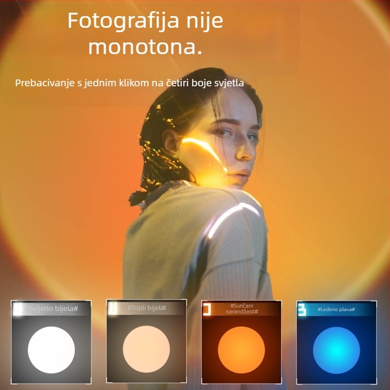 Fotografsko svjetlo za ispunu, metalna modelirajuća lampa, 2700–3500K, <10W, 5V
