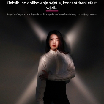 RGB LED rasvjeta za fotografiju i uživo emitiranje, prijenosno ručno svjetlo, 7W, reguliranje jačine i boje