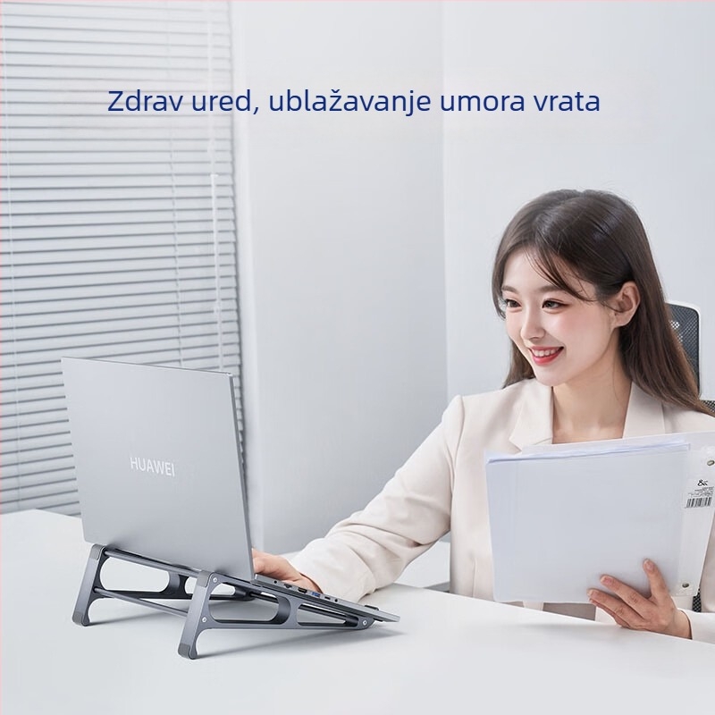 Držač za laptop od aluminijske legure MA13/MA15, dizajn za podizanje, vertikalno odvođenje topline, 420 g, 2020