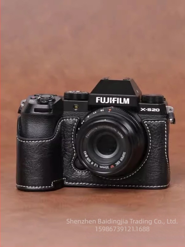 Torba za Fuji XS20 mirrorless – PU koža, ramenski stil, kompatibilna XS20, retro polukomplet, prijenosna foto torba